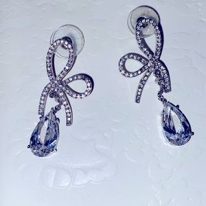 Park Lane crystal bow earrings